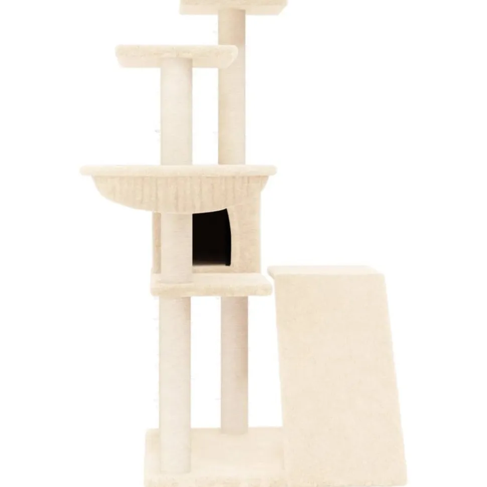 MAISON EXCLUSIVE - Arbre à chat avec griffoirs en sisal crème 94 cm