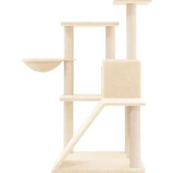 MAISON EXCLUSIVE - Arbre à chat avec griffoirs en sisal crème 94 cm