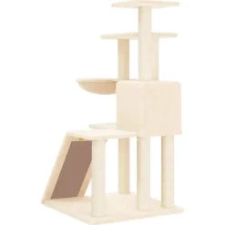 MAISON EXCLUSIVE - Arbre à chat avec griffoirs en sisal crème 94 cm