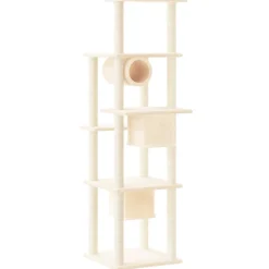 MAISON EXCLUSIVE - Arbre à chat avec griffoirs en sisal crème 169 cm
