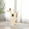 MAISON EXCLUSIVE - Arbre à chat avec griffoirs en sisal crème 83 cm