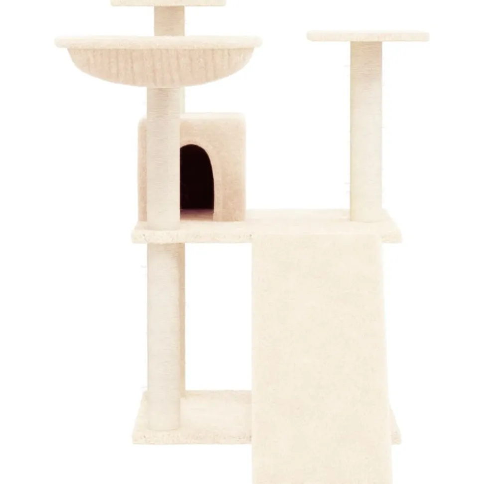 MAISON EXCLUSIVE - Arbre à chat avec griffoirs en sisal crème 83 cm