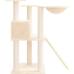 MAISON EXCLUSIVE - Arbre à chat avec griffoirs en sisal crème 83 cm