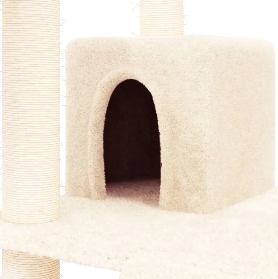 MAISON EXCLUSIVE - Arbre à chat avec griffoirs en sisal crème 83 cm