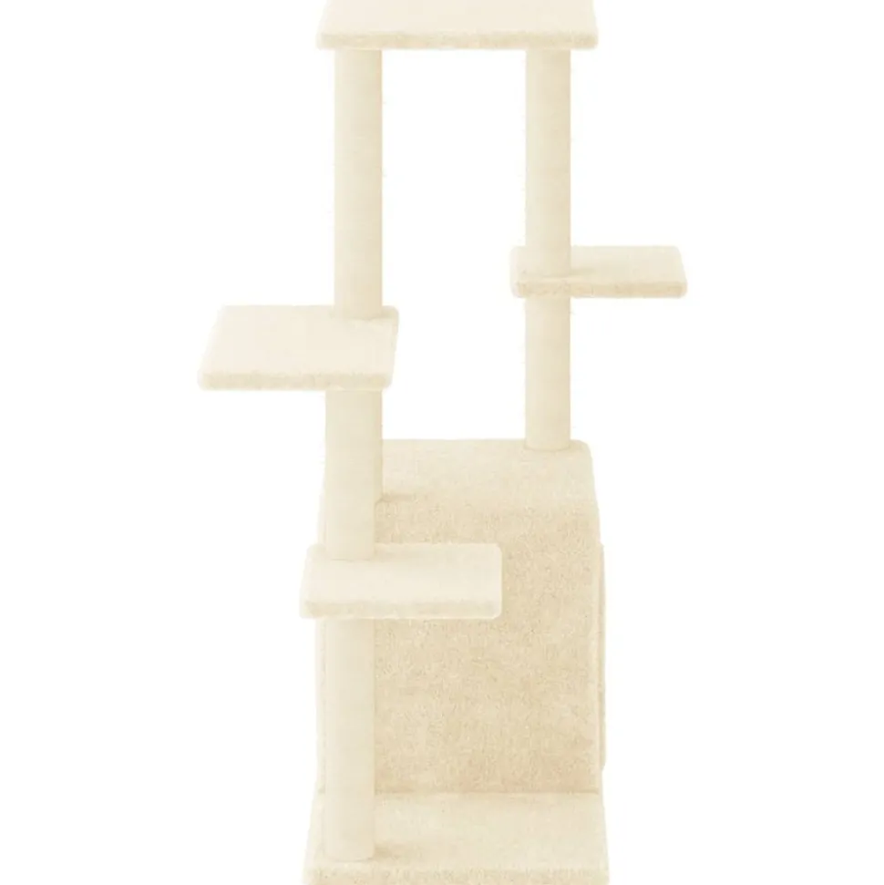 MAISON EXCLUSIVE - Arbre à chat avec griffoirs en sisal crème 97,5 cm