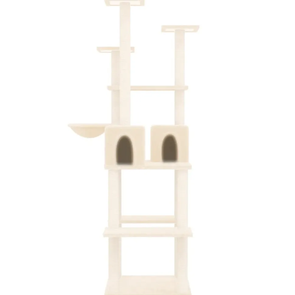 MAISON EXCLUSIVE - Arbre à chat avec griffoirs en sisal crème 167 cm