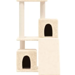 MAISON EXCLUSIVE - Arbre à chat avec griffoirs en sisal crème 82 cm