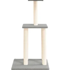 MAISON EXCLUSIVE - Arbre à chat avec griffoirs en sisal gris clair 85,5 cm