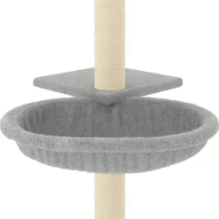 MAISON EXCLUSIVE - Arbre à chat avec griffoirs en sisal gris clair 72 cm