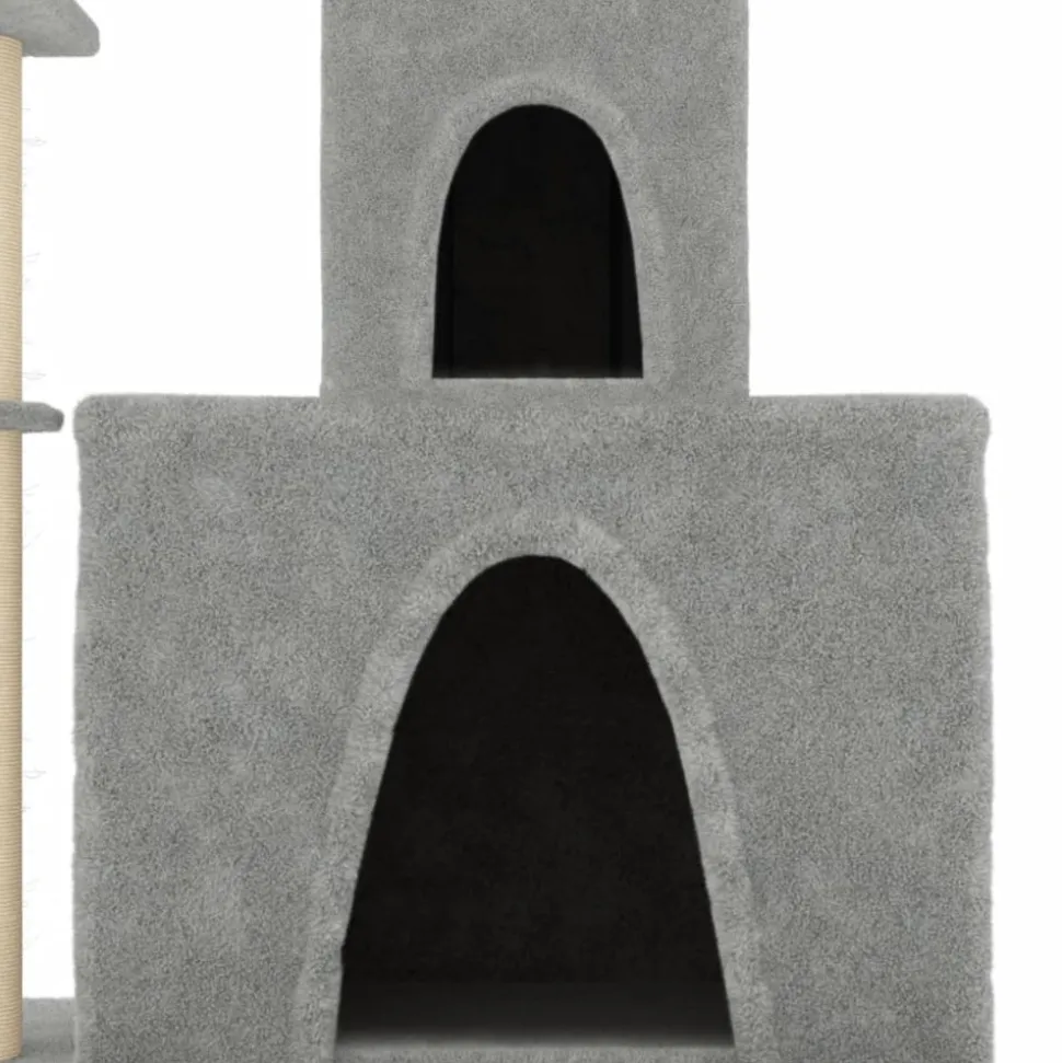 MAISON EXCLUSIVE - Arbre à chat avec griffoirs en sisal gris clair 83 cm