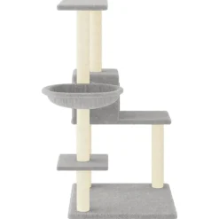 MAISON EXCLUSIVE - Arbre à chat avec griffoirs en sisal gris clair 95 cm
