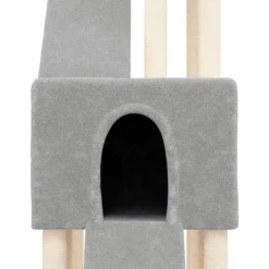 MAISON EXCLUSIVE - Arbre à chat avec griffoirs en sisal gris clair 190 cm