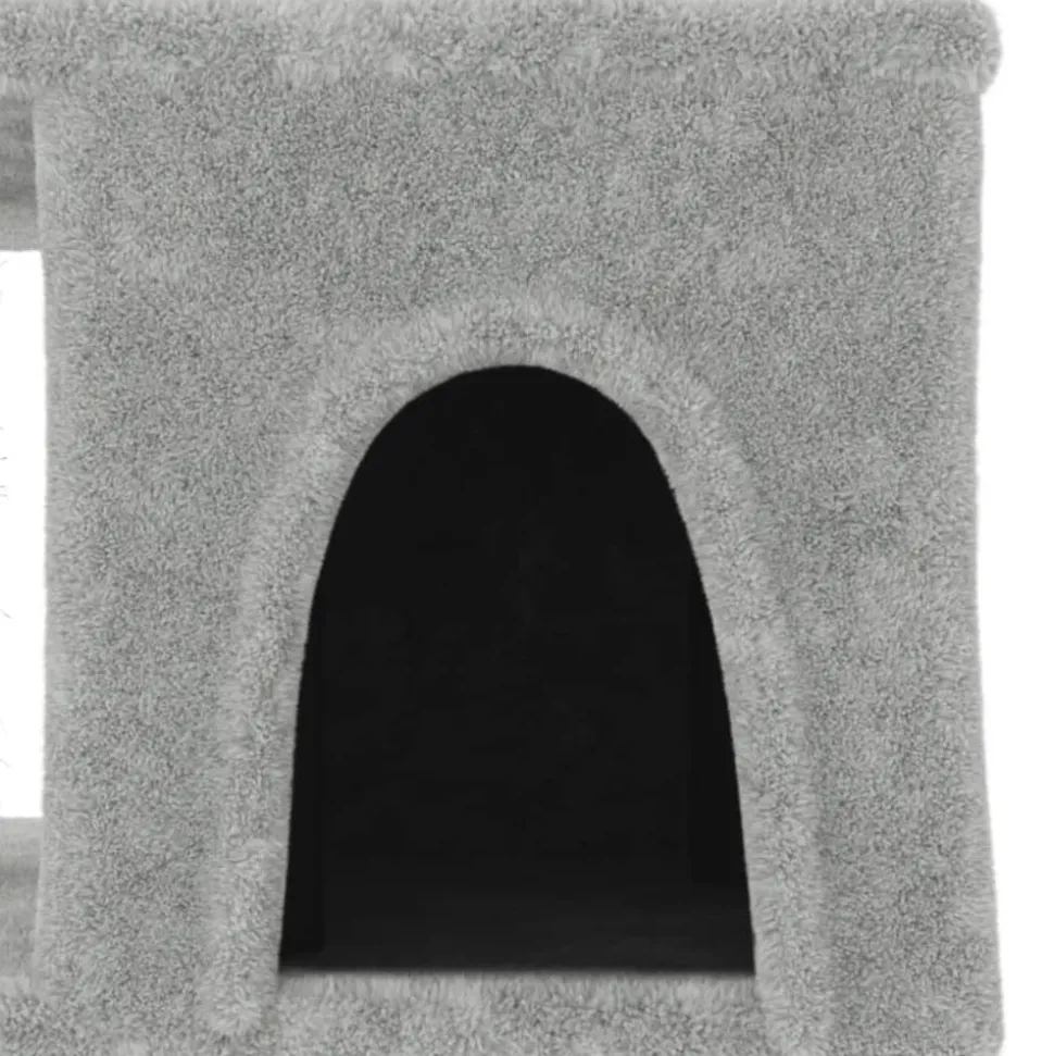 MAISON EXCLUSIVE - Arbre à chat avec griffoirs en sisal gris clair 48 cm