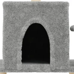 MAISON EXCLUSIVE - Arbre à chat avec griffoirs en sisal gris clair 122 cm