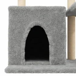MAISON EXCLUSIVE - Arbre à chat avec griffoirs en sisal gris clair 83 cm
