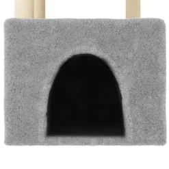 MAISON EXCLUSIVE - Arbre à chat avec griffoirs en sisal gris clair 109,5 cm