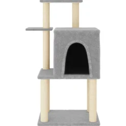MAISON EXCLUSIVE - Arbre à chat avec griffoirs en sisal gris clair 97 cm