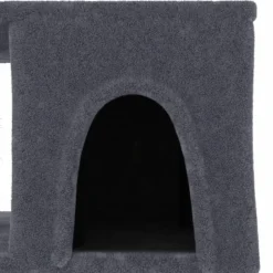 MAISON EXCLUSIVE - Arbre à chat avec griffoirs en sisal gris foncé 48 cm