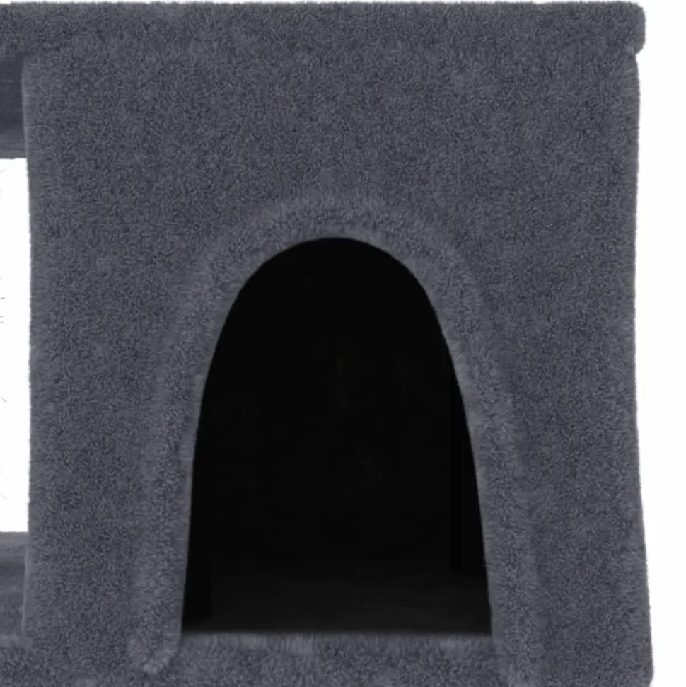 MAISON EXCLUSIVE - Arbre à chat avec griffoirs en sisal gris foncé 48 cm
