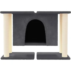 MAISON EXCLUSIVE - Arbre à chat avec griffoirs en sisal gris foncé 50 cm