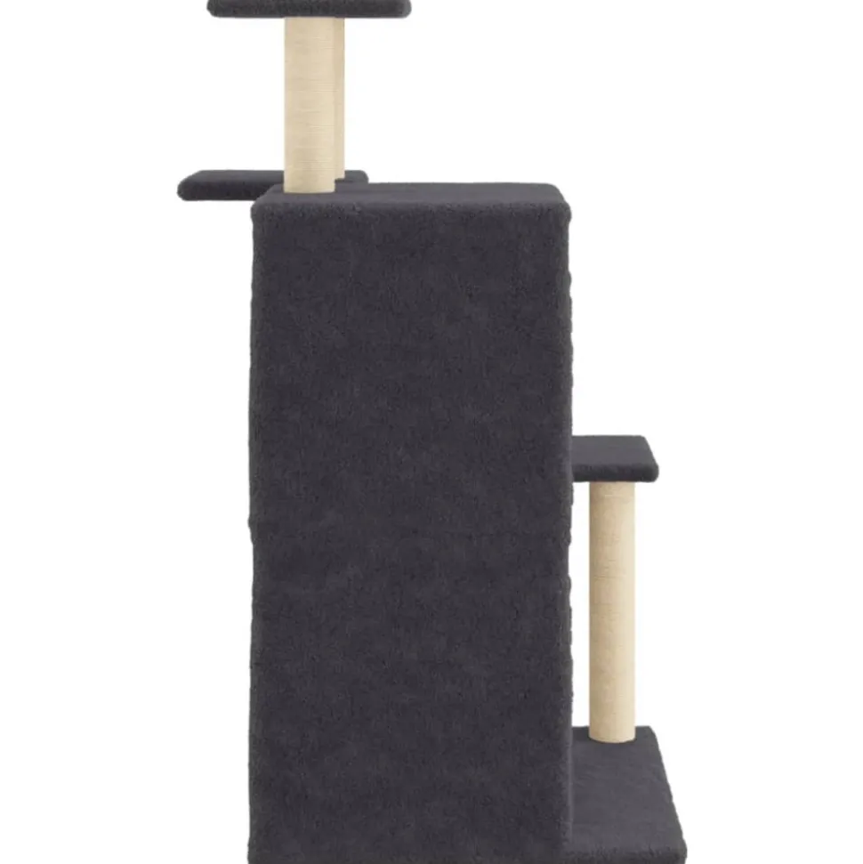 MAISON EXCLUSIVE - Arbre à chat avec griffoirs en sisal gris foncé 97 cm