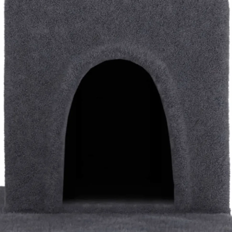MAISON EXCLUSIVE - Arbre à chat avec griffoirs en sisal gris foncé 154 cm