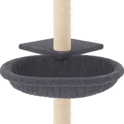 MAISON EXCLUSIVE - Arbre à chat avec griffoirs en sisal gris foncé 72 cm