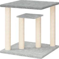 MAISON EXCLUSIVE - Arbres à chat avec plates-formes gris clair 50 cm