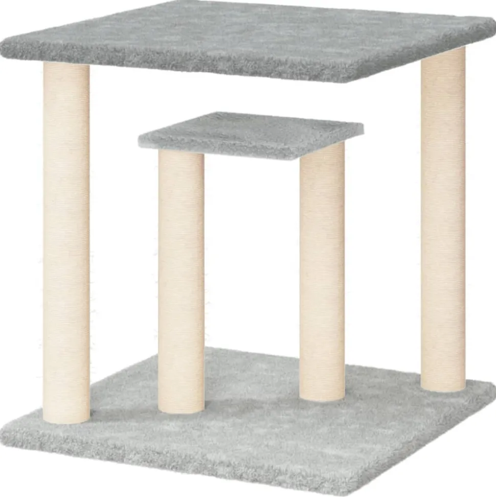 MAISON EXCLUSIVE - Arbres à chat avec plates-formes gris clair 50 cm