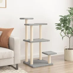 MAISON EXCLUSIVE - Arbres à chat avec plates-formes gris clair 98,5 cm