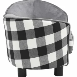MAISON EXCLUSIVE - Canapé pour chien gris 68x38x38 cm peluche