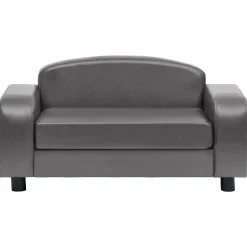 MAISON EXCLUSIVE - Canapé pour chien gris 80x50x40 cm similicuir