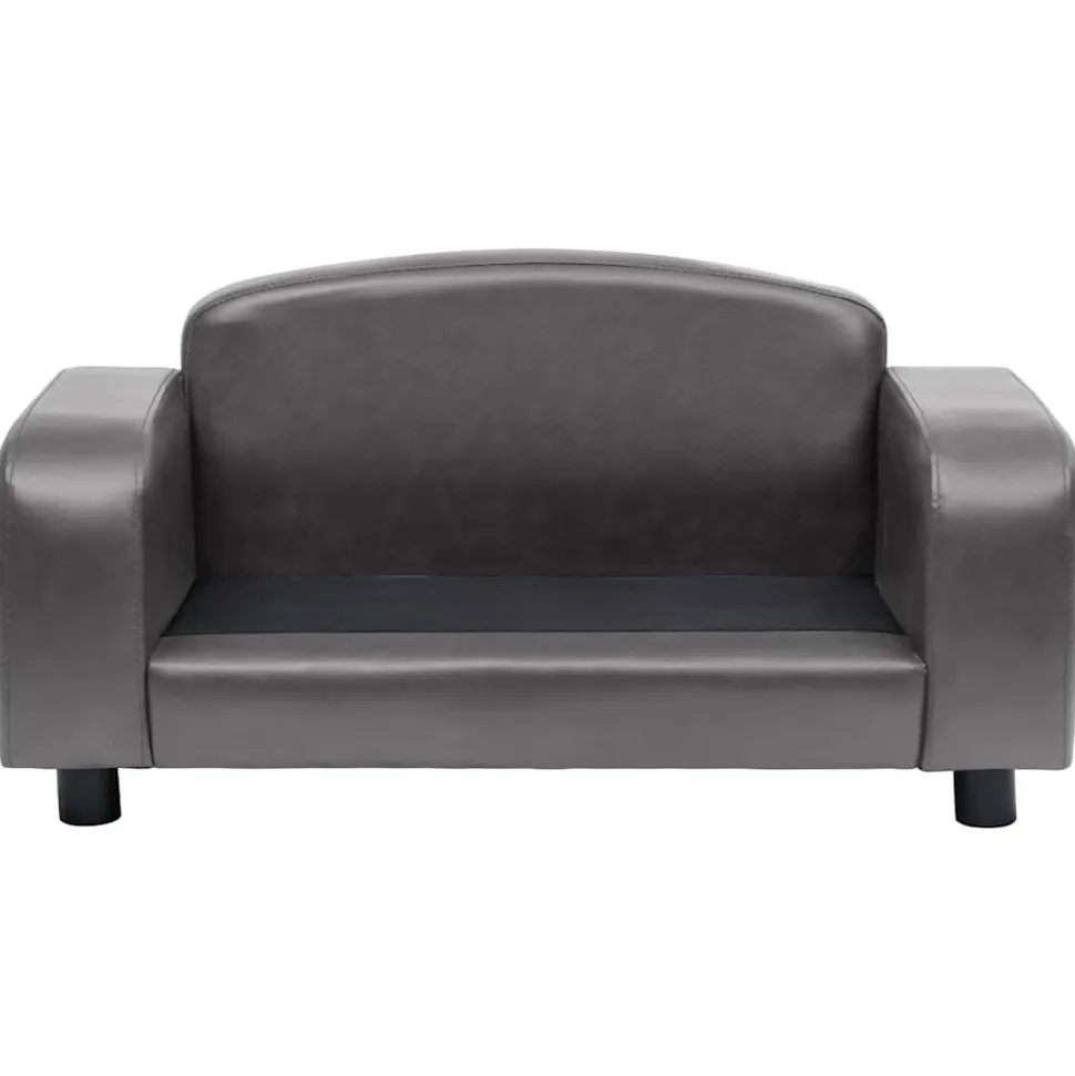 MAISON EXCLUSIVE - Canapé pour chien gris 80x50x40 cm similicuir