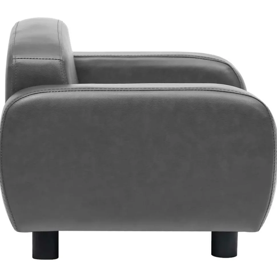 MAISON EXCLUSIVE - Canapé pour chien gris 80x50x40 cm similicuir