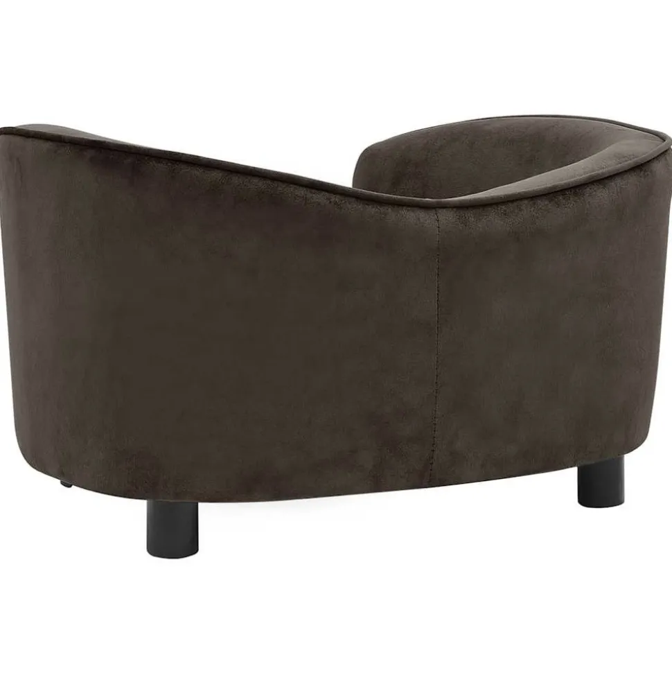 MAISON EXCLUSIVE - Canapé pour chien marron 69x49x40 cm peluche