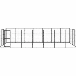 MAISON EXCLUSIVE - Chenil d'extérieur pour chiens acier 33,88 m²
