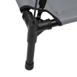 MAISON EXCLUSIVE - Lit pour chien avec auvent anthracite tissu oxford et acier