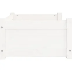 MAISON EXCLUSIVE - Lit pour chien blanc 65,5x50,5x28 cm bois de pin solide