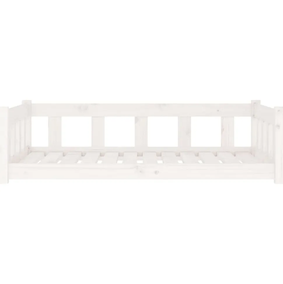 MAISON EXCLUSIVE - Lit pour chien blanc 105,5x75,5x28 cm bois de pin solide