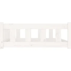 MAISON EXCLUSIVE - Lit pour chien blanc 105,5x75,5x28 cm bois de pin solide
