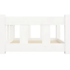 MAISON EXCLUSIVE - Lit pour chien blanc 65,5x50,5x28 cm bois de pin solide