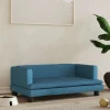 MAISON EXCLUSIVE - Lit pour chien bleu 80x45x30 cm velours