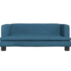 MAISON EXCLUSIVE - Lit pour chien bleu 80x45x30 cm velours