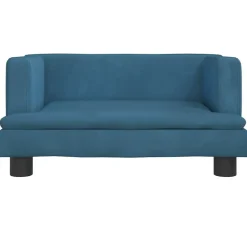 MAISON EXCLUSIVE - Lit pour chien bleu 60x40x30 cm velours
