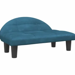 MAISON EXCLUSIVE - Lit pour chien bleu 70x52x30 cm velours