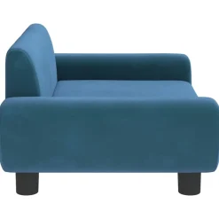 MAISON EXCLUSIVE - Lit pour chien bleu 70x45x33 cm velours