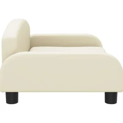 MAISON EXCLUSIVE - Lit pour chien crème 70x45x30 cm similicuir