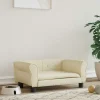 MAISON EXCLUSIVE - Lit pour chien crème 70x45x30 cm similicuir
