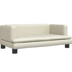 MAISON EXCLUSIVE - Lit pour chien crème 80x45x30 cm similicuir