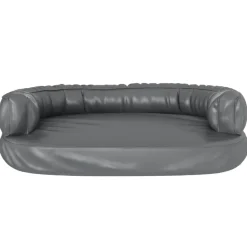 MAISON EXCLUSIVE - Lit pour chien ergonomique mousse gris 75x53 cm similicuir